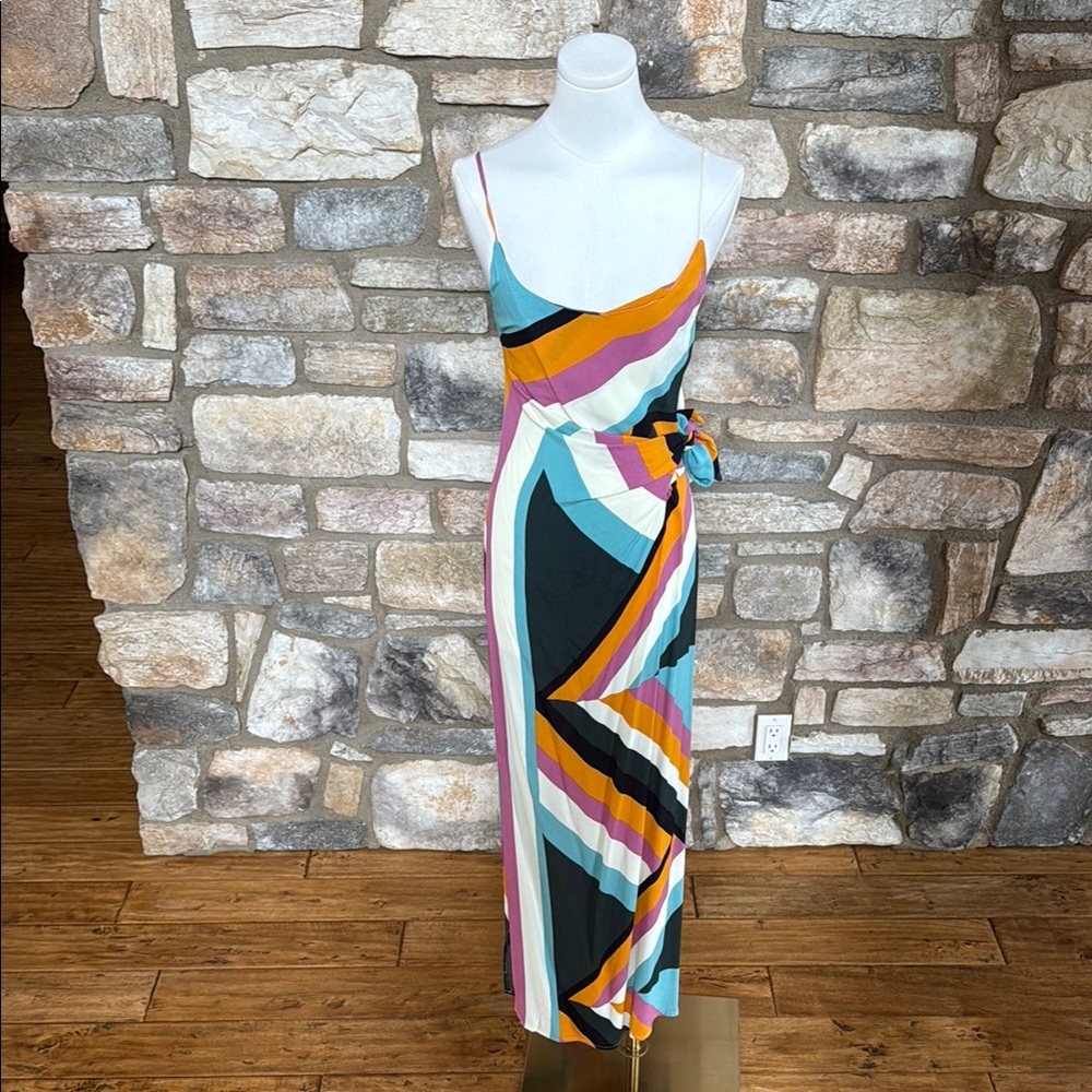 Multicolor Striped Maxi Dress
